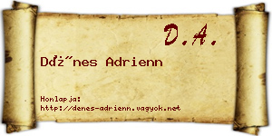 Dénes Adrienn névjegykártya
